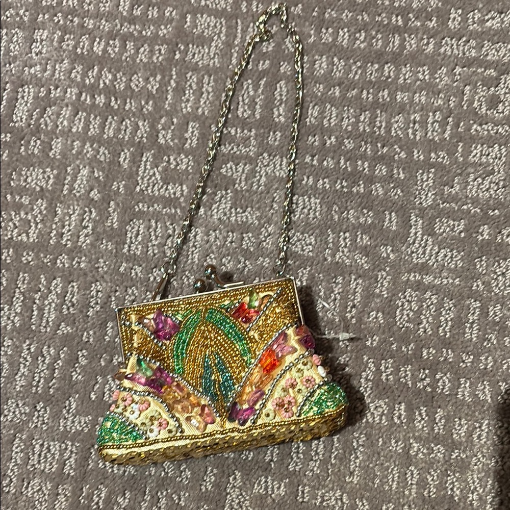 Vintage Evening Beaded/Sequined Wristlet